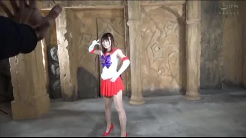 Sailor Mars Cosplay Erotic Scene in Ancient Temple