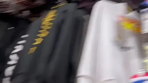 Slim Tattooed Girl in Clothing Store POV