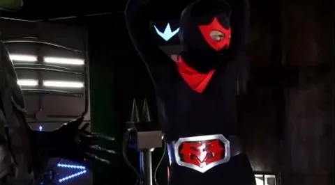 Asian Couple in Futuristic Bondage Scene