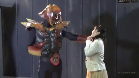 Asian Duo in Costumes with Male Partner