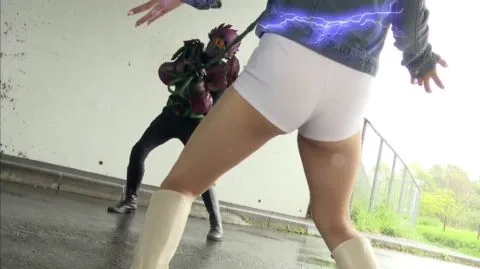 Asian Girls in Costumes Fighting in Parking Garage