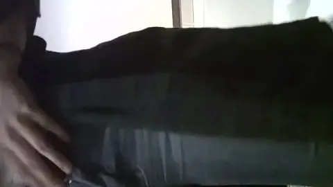 Muscular Black Man in Bathroom