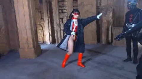 Asian Couple Fights in Ancient Temple