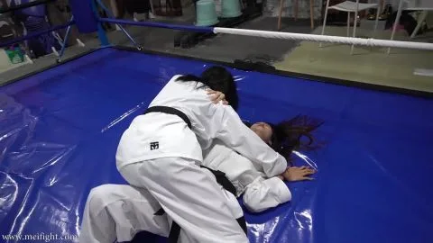 Asian Martial Artists Engage in Intense Fighting