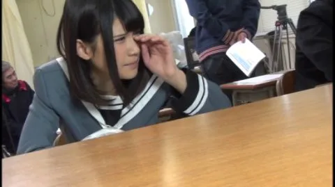 Asian Teen in School Uniform and Costume