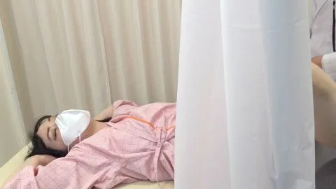 Asian Lesbians in Medical Room Encounter