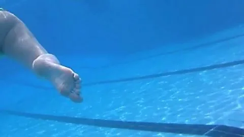 Blonde Babes Swimming and Embracing