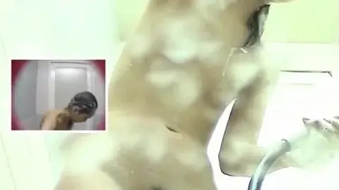 Asian Teen Showering and Masturbating