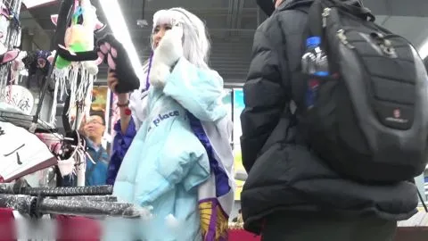 Asian Women in Lingerie and Dresses