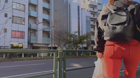 Asian Girls in City Streets