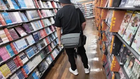 Asian Schoolgirl in Store