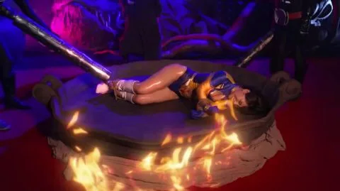 Asian Goddess Fights Dark Knights – Explicit Dark Fantasy Scene