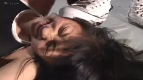 Asian Women in Lingerie Wrestling in Ring