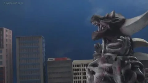 Asian Girl Fights Monster in City