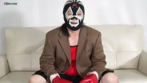 Asian Wrestlers in Blue Swimsuit Encounter