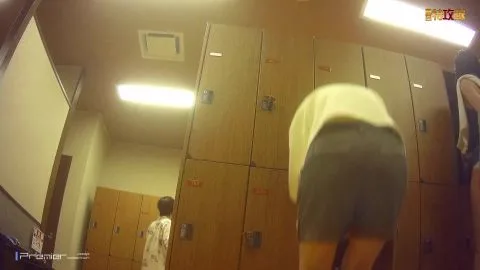 Asian Girls Changing Clothes in Locker Room
