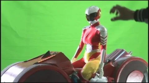 Asian Model in Red Costume