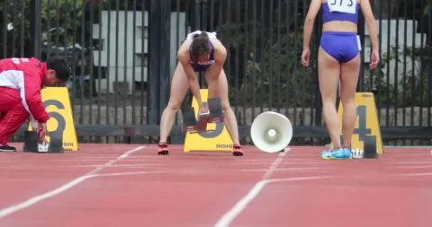 Asian Women Compete in Track and Field