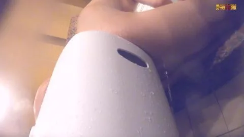 Asian Woman’s Intimate Bathroom Routine