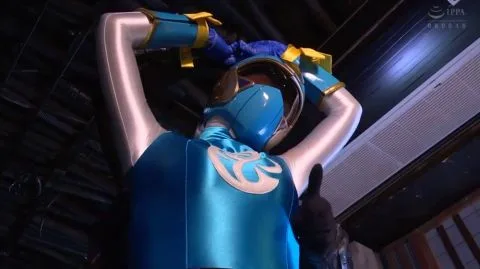 Asian Blonde in Industrial Setting