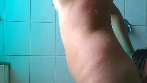 Asian Girl Showering and Masturbating
