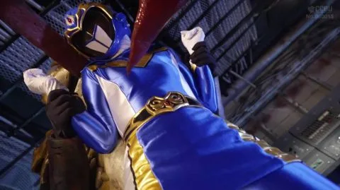 Asian Cosplayer in Industrial Setting