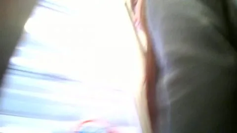 Asian Teen in Black Skirt and Stockings