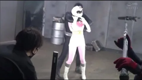 Asian Performers in Masks and Costumes