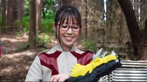 Asian Schoolgirl Cosplay with Toy Gun