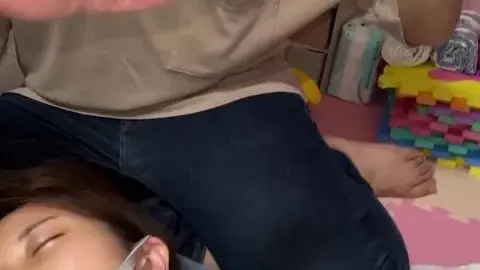 Brunette Women in Group Sex on Floor