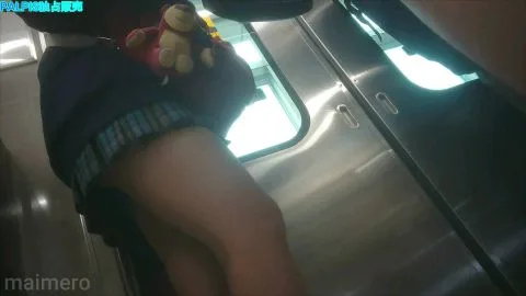 Asian Lesbians on Subway with Teddy Bear