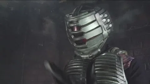 Asian Girl in Blue Uniform Kicked and Distressed