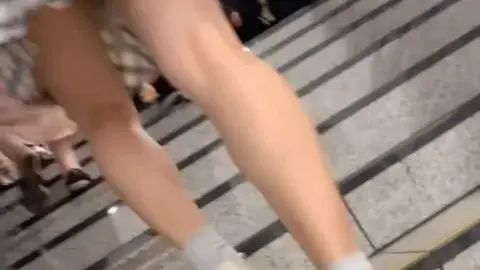 Asian Girl in Mall and Bathroom Scenes