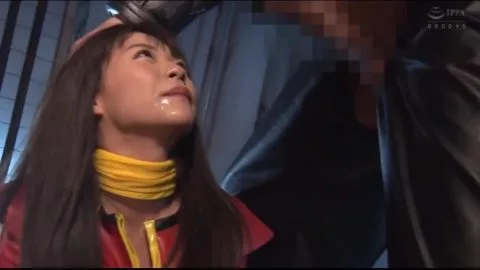 Asian Girl in Red Costume Bondage and Submission