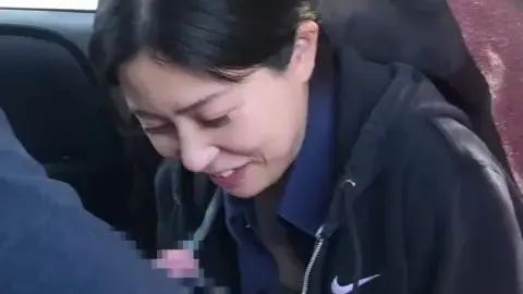 Asian Couple Having Sex in a Vehicle