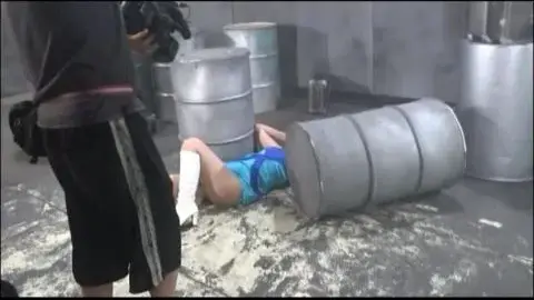 Asian Duo in Industrial Setting