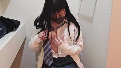 Schoolgirl Undresses in Bathroom