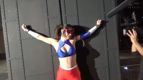 Dark-Haired Woman in Red Mask Fucked in Industrial Area