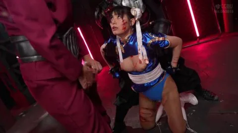 Asian Couple in Dark Room with Red Lights