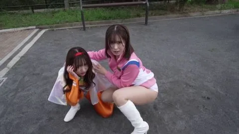 Asian Girls in Camouflage Intimacy