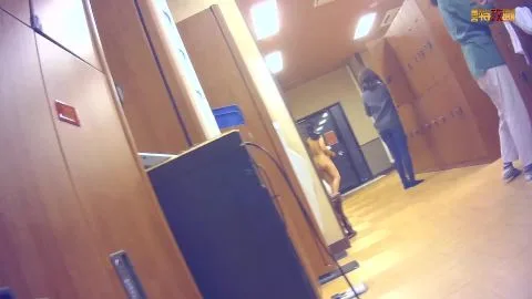 Asian Teen Undresses in Locker Room