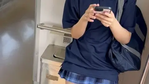 Asian Teen in School Uniform