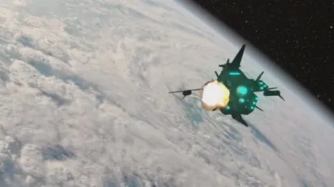 Asian Couple in Futuristic Setting