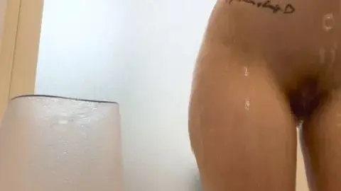 Asian Girl Masturbating in Bathroom