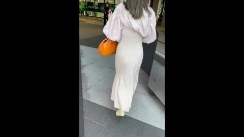 Asian Women Walking Outdoor Street Scene