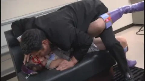 Asian Couple in Erotic Office Encounter