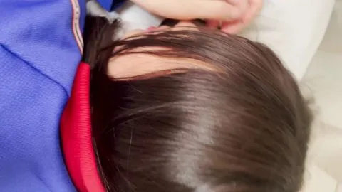 Asian Woman Intimate Moments with Partner