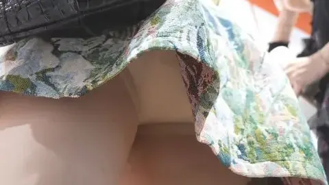 Asian Brunettes in Floral Skirts