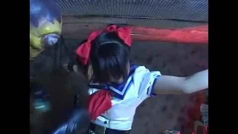 Asian Sailor Costume Bondage and Choking