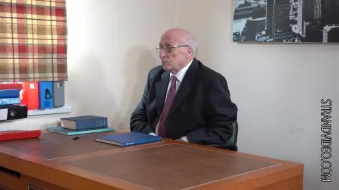 Blonde with Braids in Office Encounter